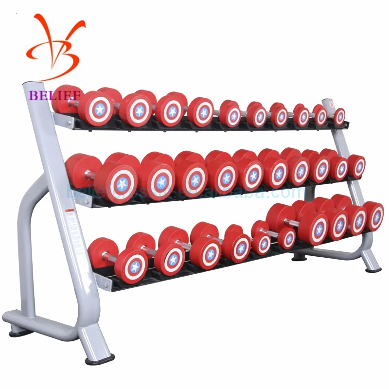 Dumbbell Steel Rack in Gym Fitness Equipment