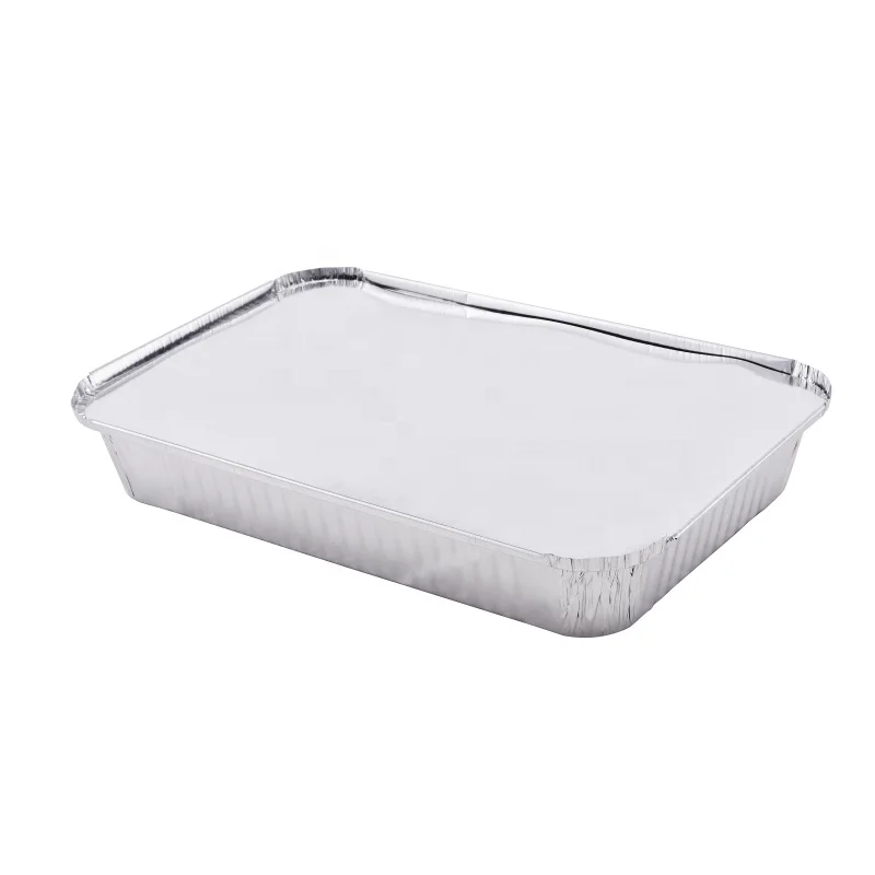 Different size aluminum foil container with paper lid