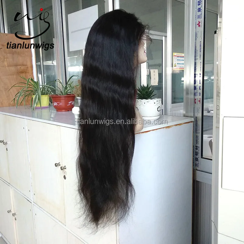 
Cheap Bleached Knots 28 Inch Unprocessed Silky Straight Wave Style and Wig Type Brazilian Full Lace Wigs Lace Front Wig 