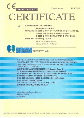 Original Taiwan giant sun G-8650 permanent makeup tattoo professional pen G8650 tattoo gun Tattoo kit with ink needles