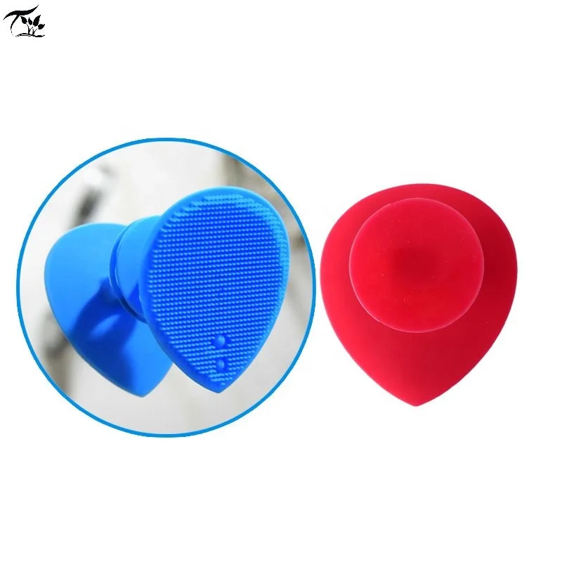 Thcker Silicone Facial Cleansing Pads Silicone Face Exfoliator Brush with Wash Scrubber
