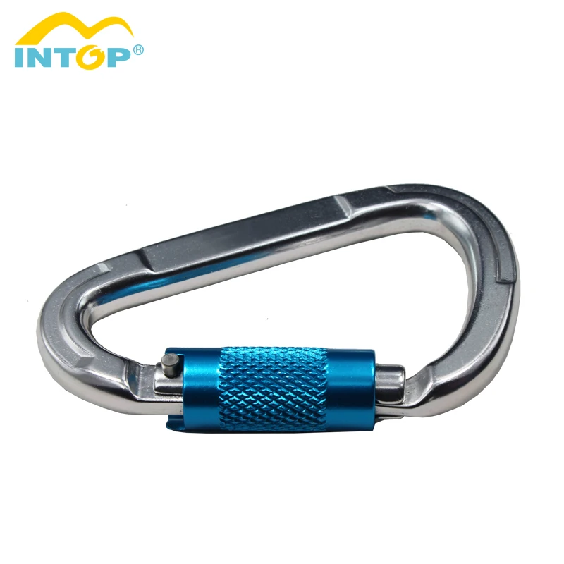 CE standard aluminum 7075 locking carabiner twist lock carabiner