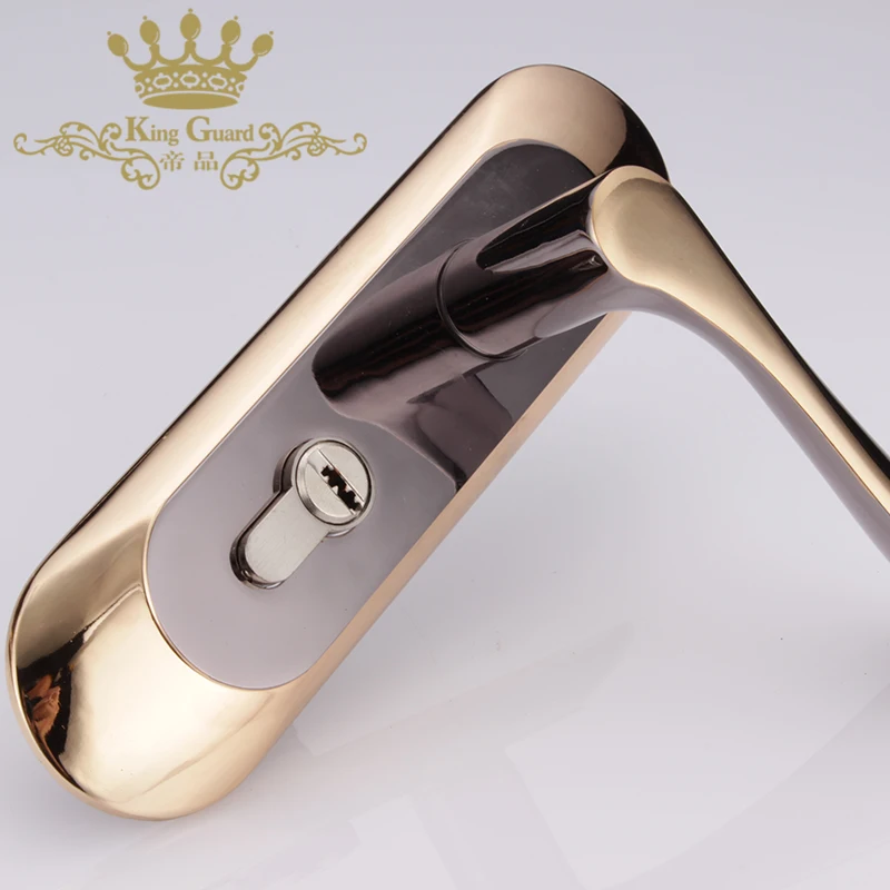 Оптовый Производитель хорошее качество безопасность цинковый сплав плоская для деревянной двери Передняя врезная дверная ручка замок цена