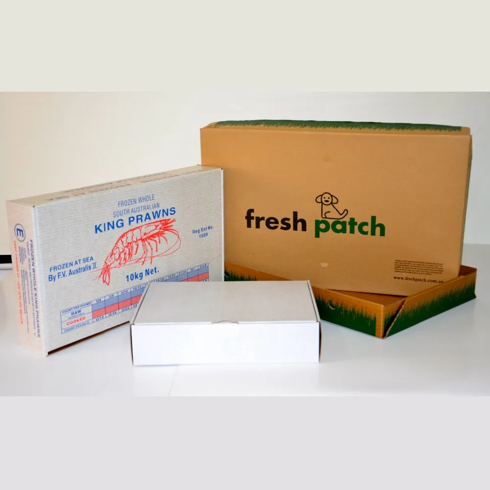 Coating Wax Carton Box refrigerator carton Seafood frozen shrimp waterproof paper box