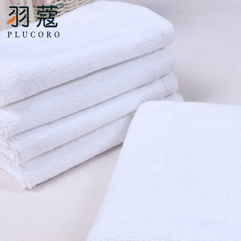 Hotel Towel Set White 21S 100%Cotton Hand Face Bath Hilton Hotel Towels Plain White