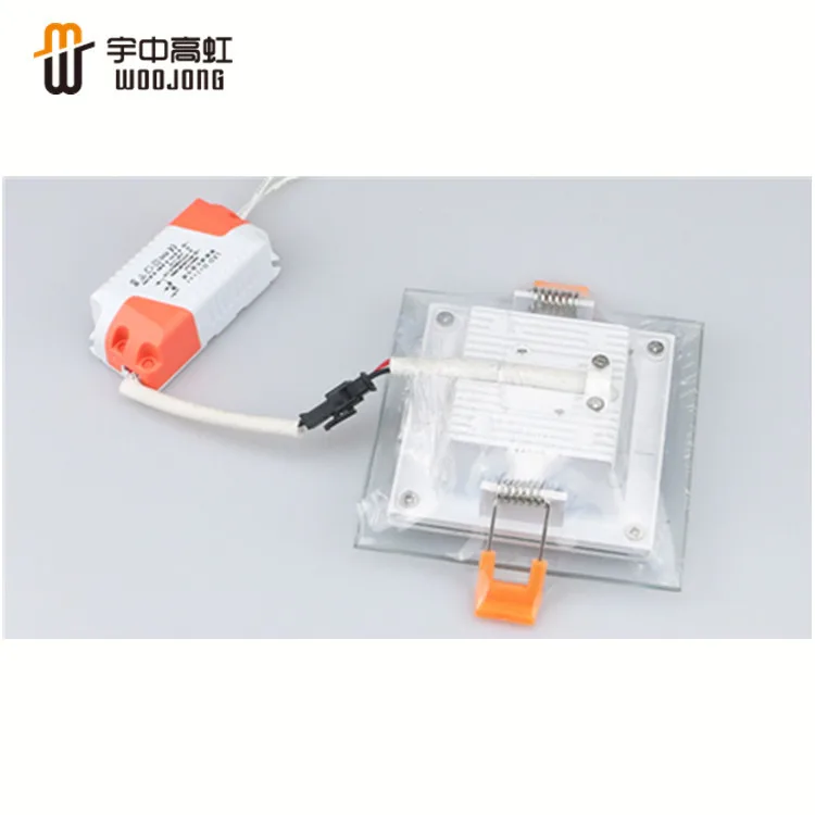 
Ultra-thin flat surface mounted lamp 18W square glass LED Downlight 