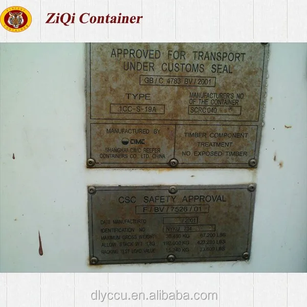 inexpensive	20ft/40ft HC HQ	used	refrigerated container	high standard	competitive price	for sale in Liaoning