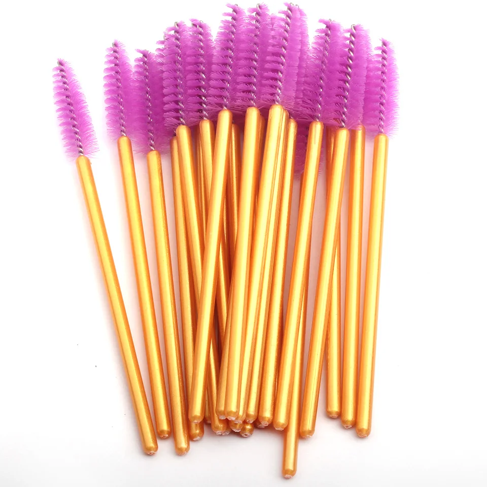 
ThinkShow Wholesale price eye Lashes Disposable Mascara Wand Eyelash Extension Brush Plastic Mascara Brush 
