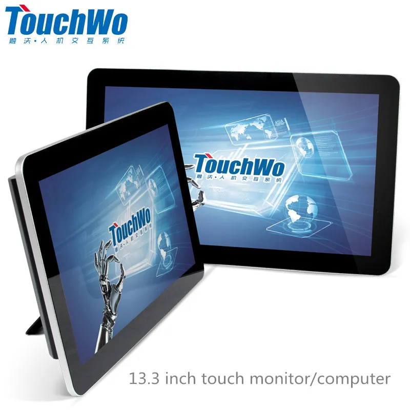 Оптовая цена завода touchwo 13.3 дюймов Портативный Емкостный сенсорный монитор/компьютер