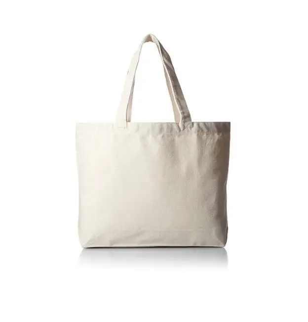 
Wholesale Customized Size Organic Heavy Duty 100% Cotton Canvas Tote Shopping Plain Grocery Bag With Print 