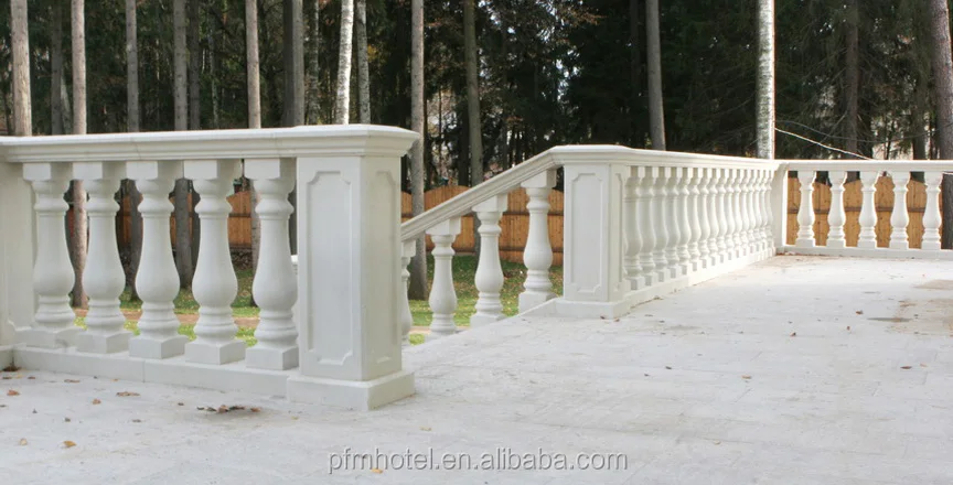 
Exterior carved limestone stone stair Handrails 