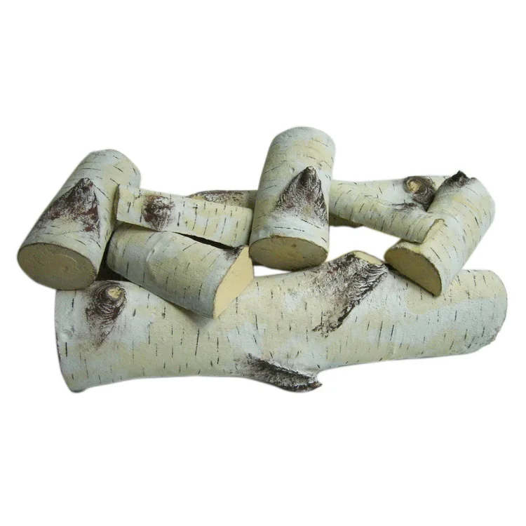 Ceramic gas log Cheminee buches en ceramique