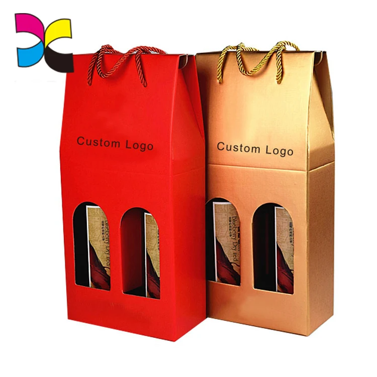 Экологически чистая и экологичная Подарочная коробка из гофрированного стекла для вина