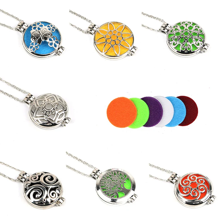 Essential Oil Necklace Diffuser Pendant Aromatic Perfume Locket Necklace