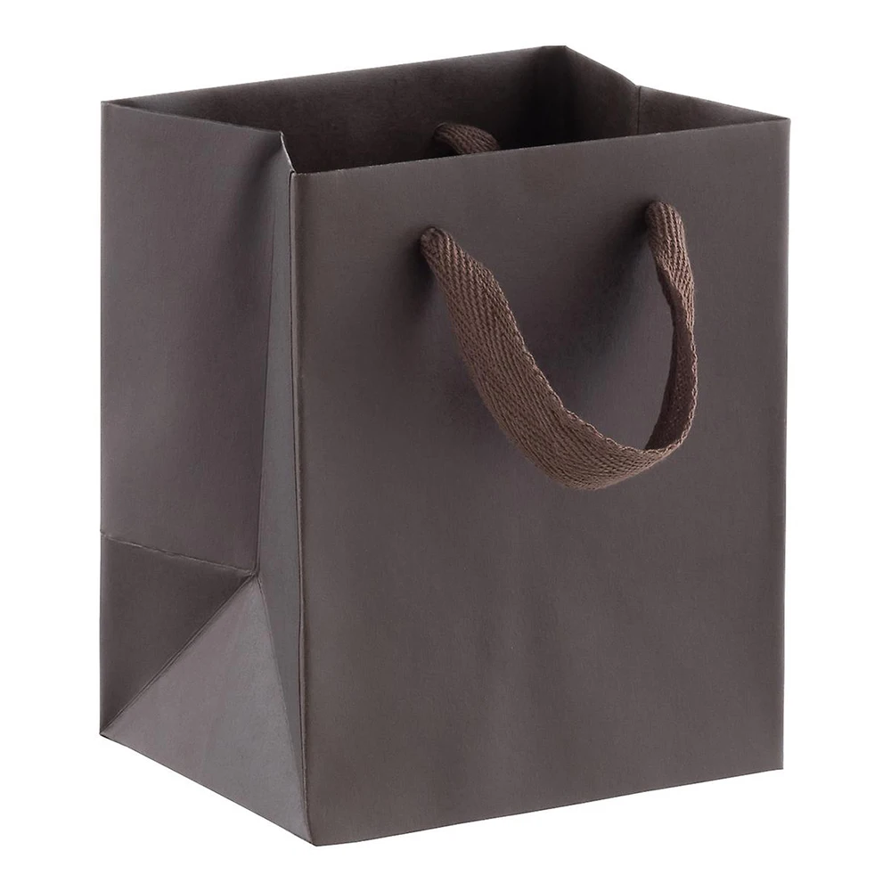 Wholesale custom white print shopping gift brown kraft paper bags with handles
