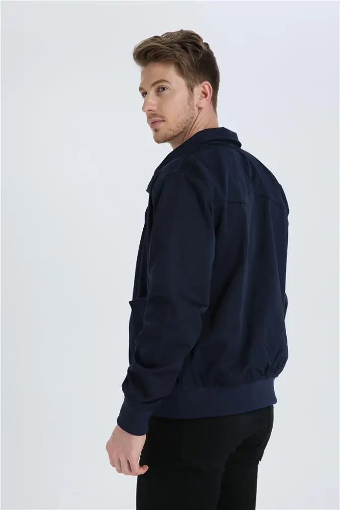 Custom cotton/polyester classic retro vintage mens harington bomber jacket