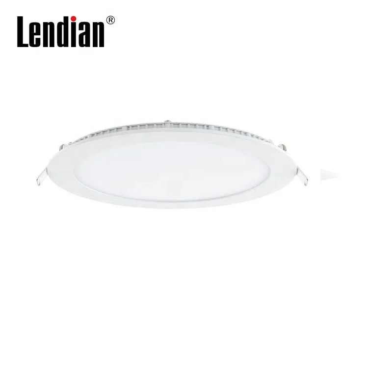 Indoor white nickel lighting fixture high lumen 12w 15w 18w 24w 32w 40w 48w led panel light