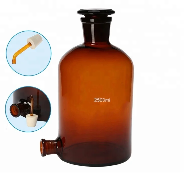 Lab 210x120mm Glass Specimen Jar with Lid