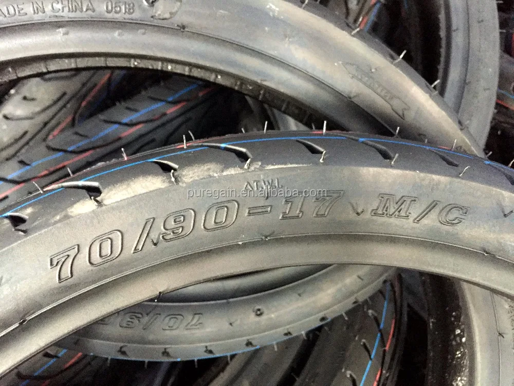 Made in China best selling pattern 6PR  70/90-17 m/c tubeless motorcycle tyre