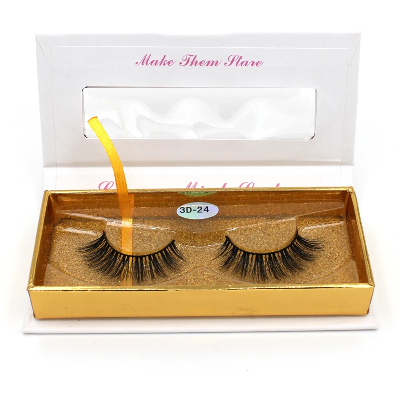 
Hot selling custom packaging mink 3d lashes eyelashes package box with low price 