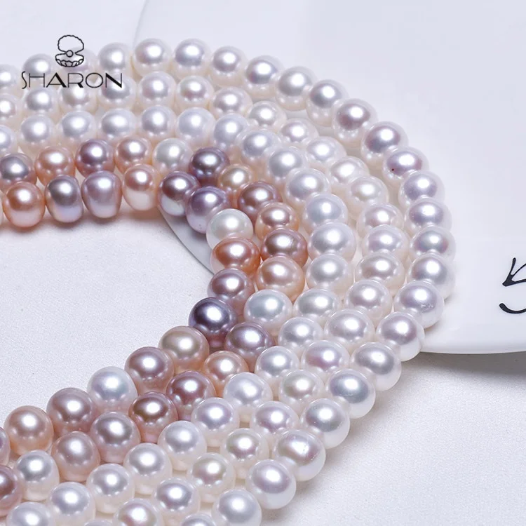 
Big Size Pearl 10-11mm Grade AA Near Round Fashion Decorative Pearl For Clothes 
