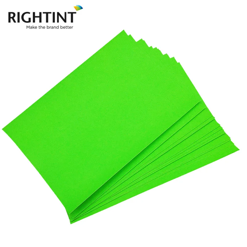 Пользовательская оптовая продажа Размер A4 самоклеящаяся флуоресцентная цветная наклейка бумага для лазерного и струйного принтера