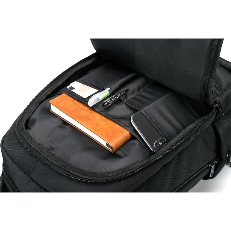 Unisex Hot Sale Business Computer Laptop Backpack Waterproof with Customizable Logo Zipper Closure Polyester Silk Lining Travel