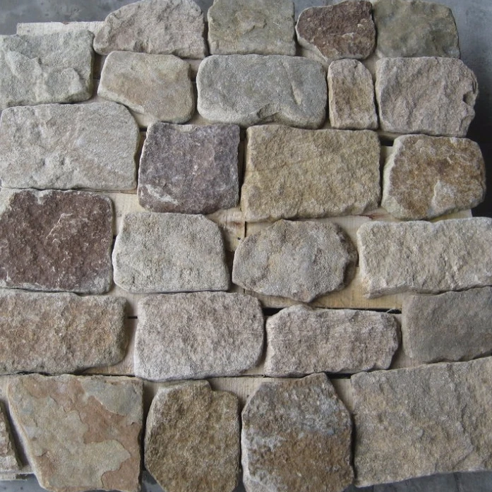 
Natural Beige Sandstone Wall Brick Stone veneers wall cladding stone WSV36 