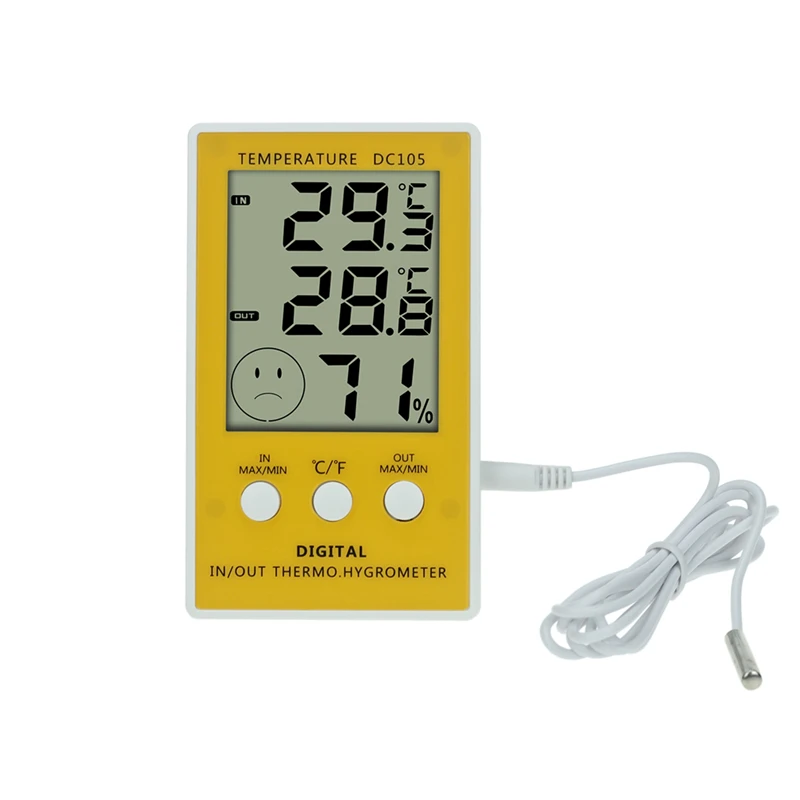
Direct Manufacturer Indoor&Outdoor Temperature Thermometer Digital Hygrometer DC105 fashion humidity temperature thermometer 