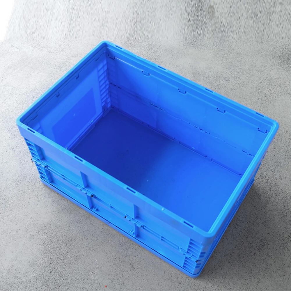 Plastic Foldable Container Box With Lid,Sale Folding Closed Stable Plastic Moving Boxes,Plastic Folding Crate