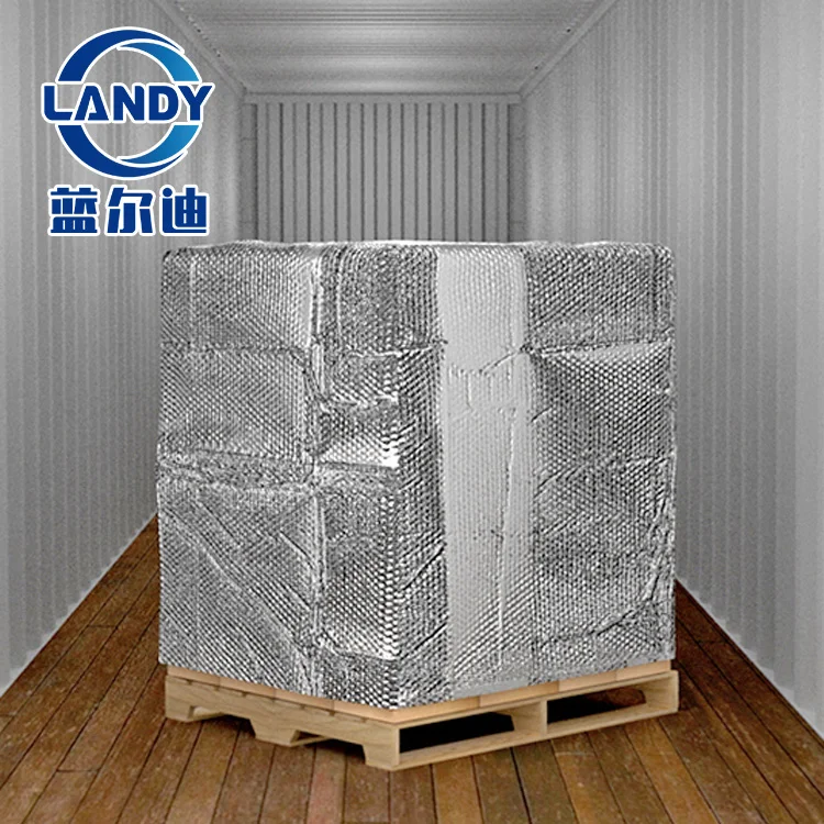 Aluminum foil Insulated reusable pallet wrap,Shipping packing thermal pallet wrap