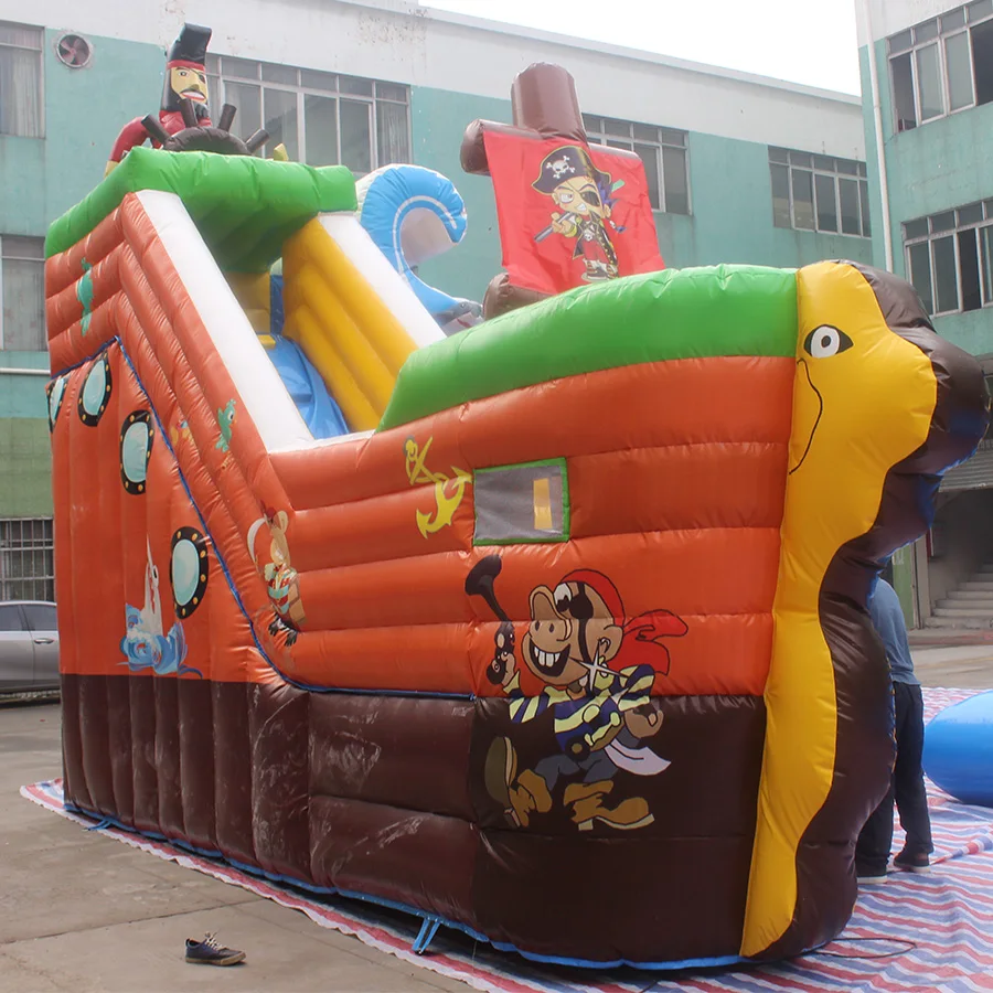 Commercial Inflatable Corsair Theme Slide Inflatable Durable PVC Tarpaulin Slide For Outdoor