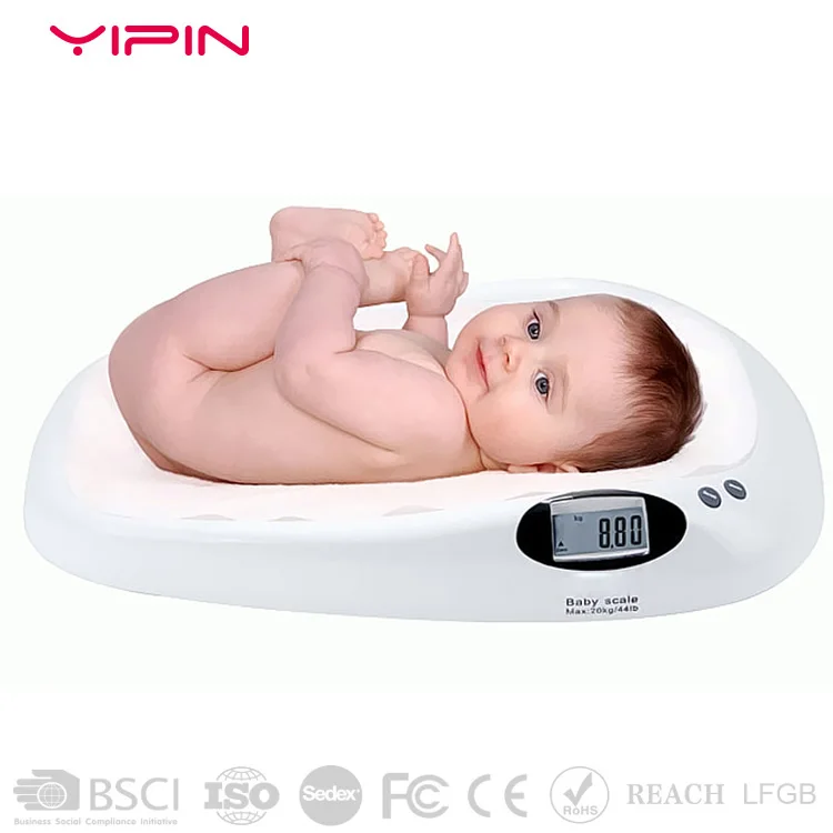 Factory customization large size High precise 20KG White Measure Infant Electronic Weighing Digital Baby Scale