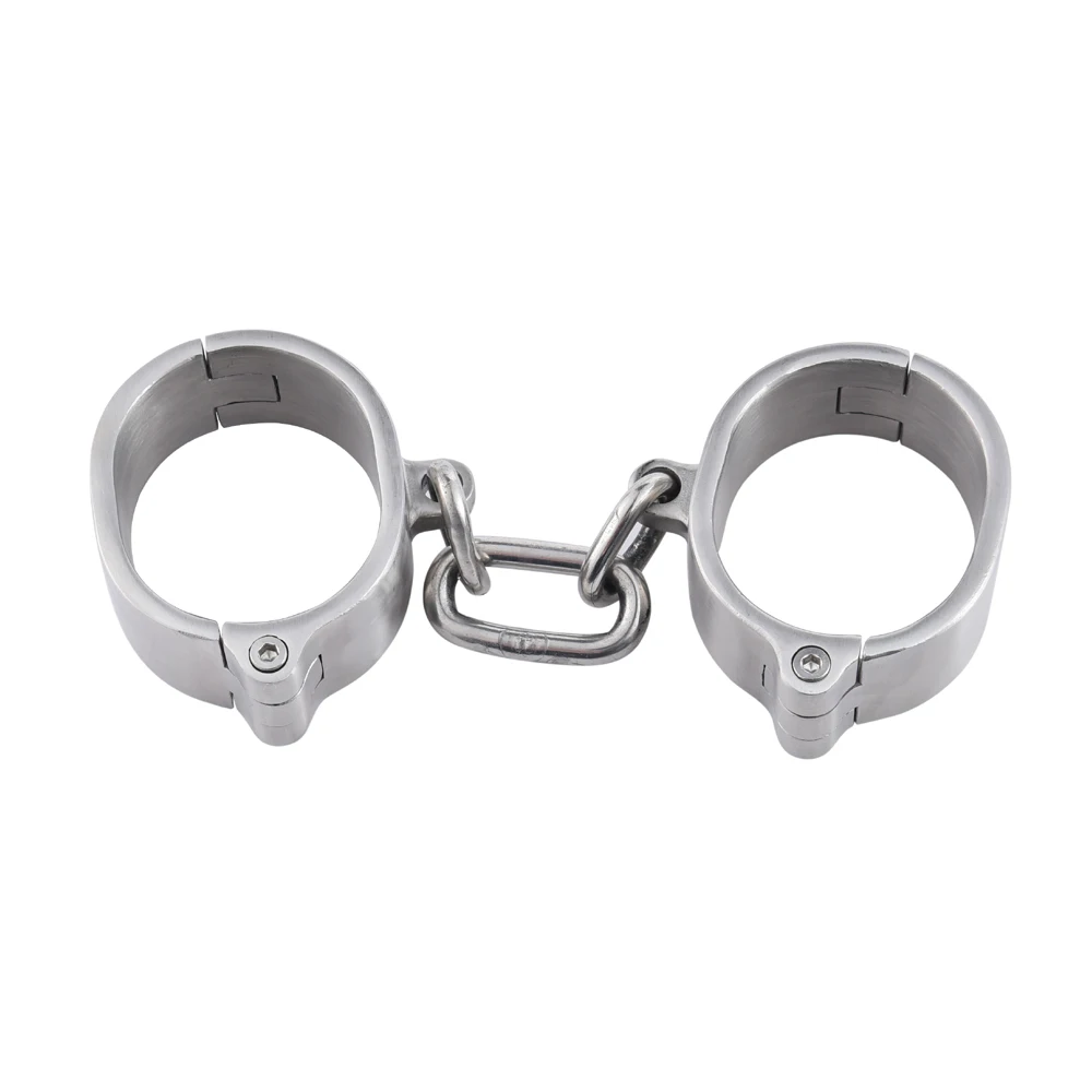 Black emperor SM fun handcuffs, easy to use, practical and convenient, 304 stainless steel material, safe and firm Customizable