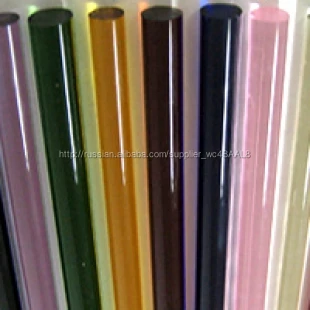 Цветной стеклянный стержень из боросиликатного стекла