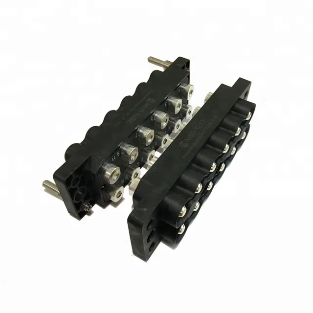 12Pin вилки и розетки разъемы максимальный номинальный ток 1200A большой ток ящик разъемы; UL94-V0 RoHS черный