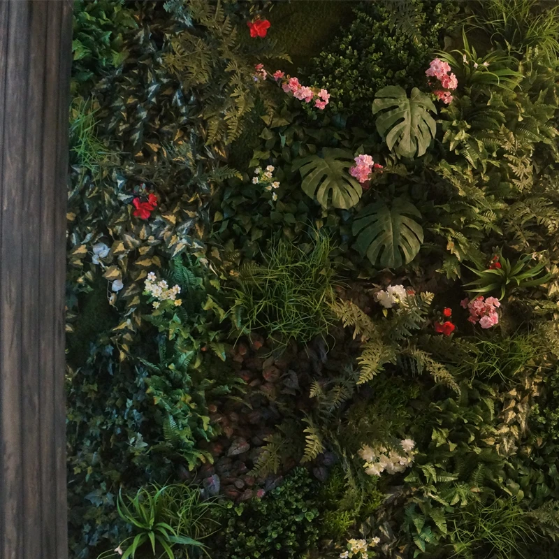 plant decor moss for sale garden decoration fence decorative plastic brick wall artificial green wall vertical wall garden plant