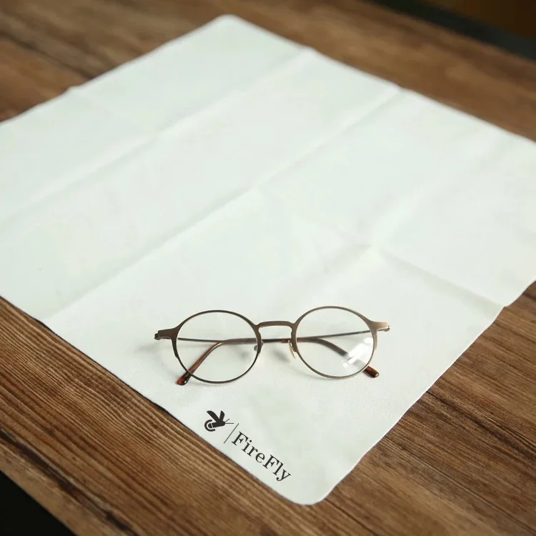 Custom quick dry clean microfibre towel and microfiber glasses cleaning cloth branded