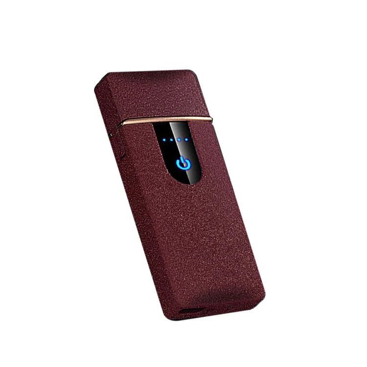Factory free OEM brand electronic lighter  fingerprint sense lighter cigarette lighter electric Free Laser Custom with CE ROSH