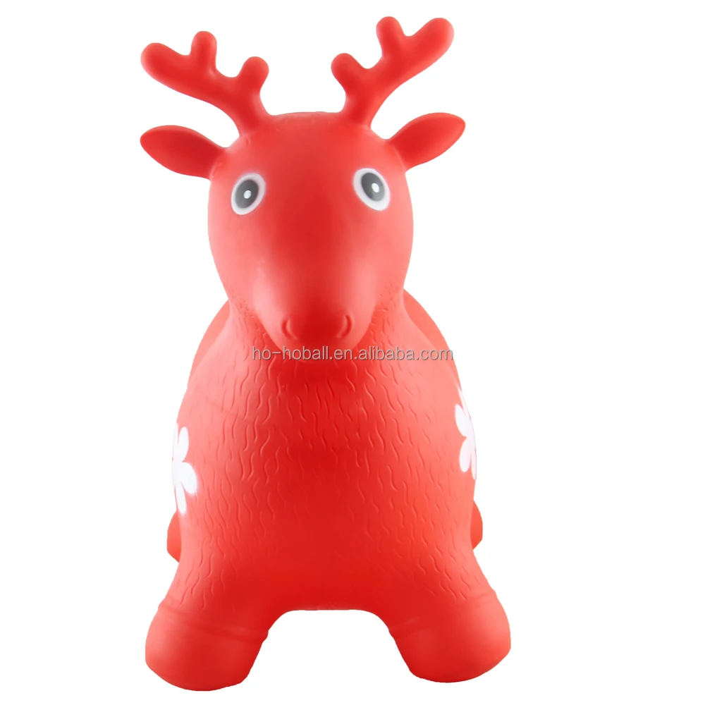 Deer bouncy hopper farm animal inflatable ride-on toy