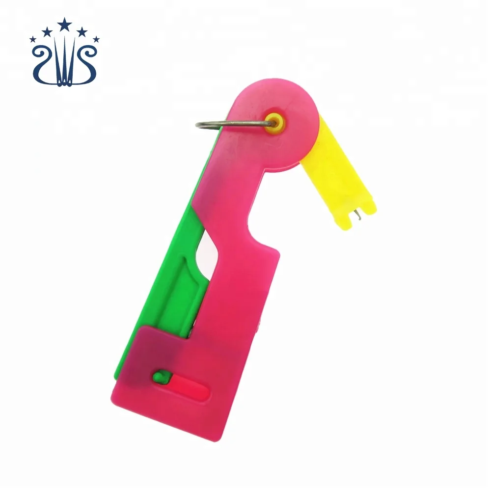 Hot selling needle threader sewing accessories plastic threader needle