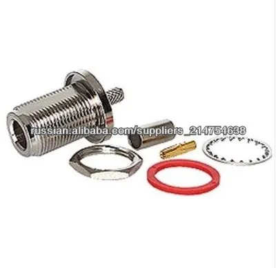 N женский переборки обжимной РФ разъем для кабеля