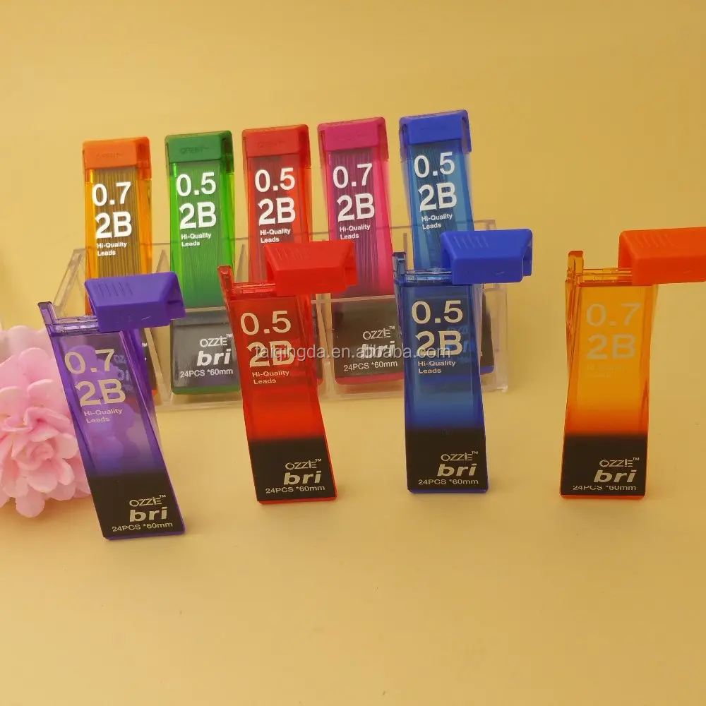 HB 2B 0.7mm mechanical pencil lead in tube stationery minas