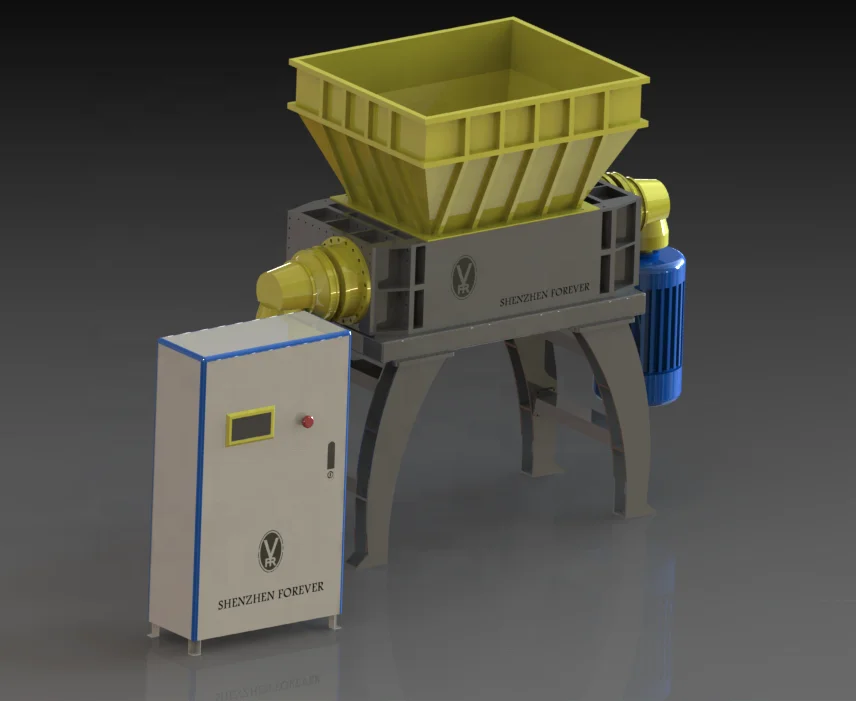 Double Shaft Industrial Shredder Chamber Box
