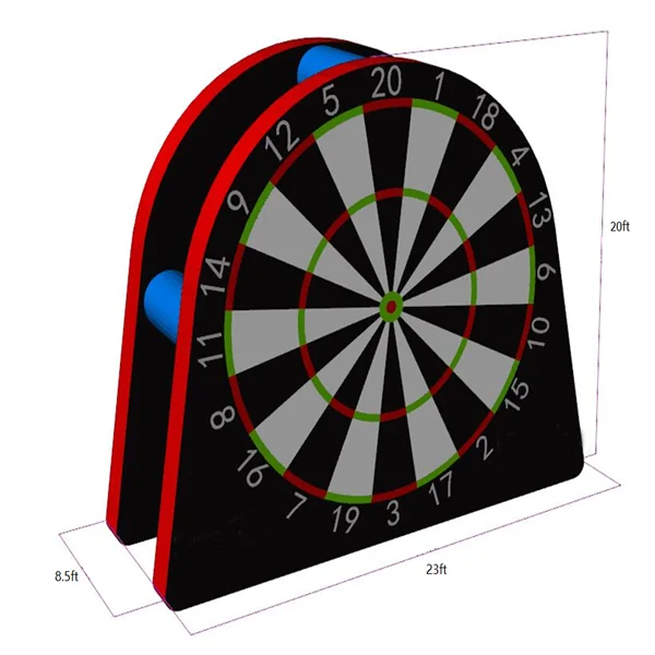 Best Selling Giant sport Inflatable Football Shooting Darts,sport dart inflatable,dart board