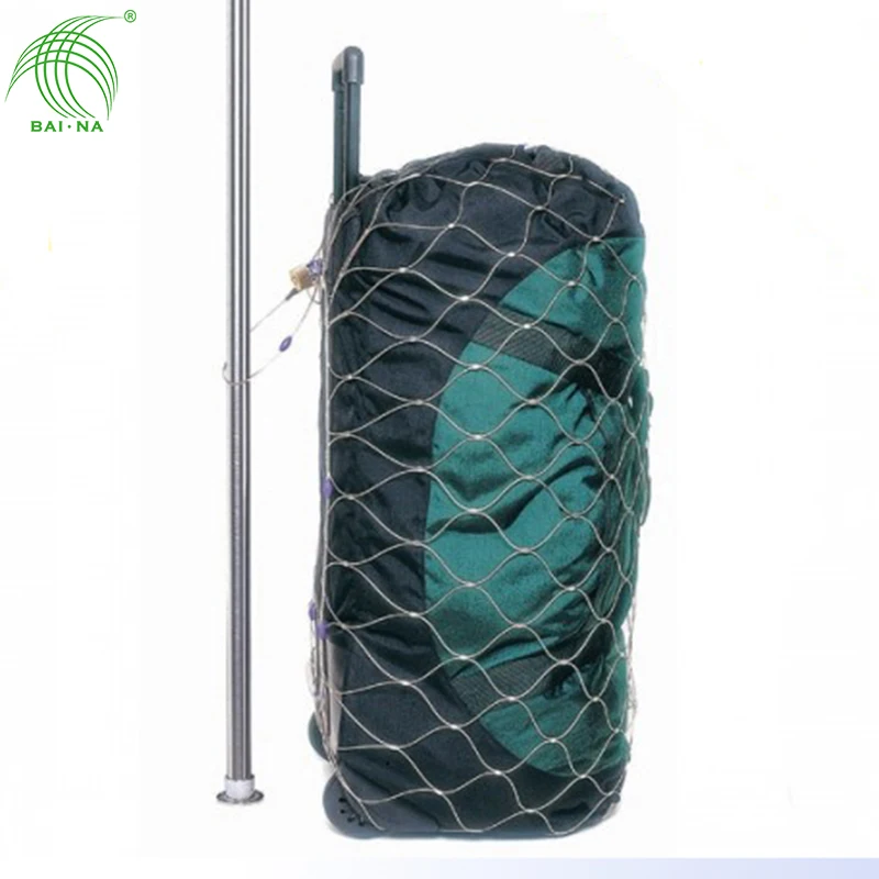 BAINA stainless steel anti-theft security metal wire mesh bag