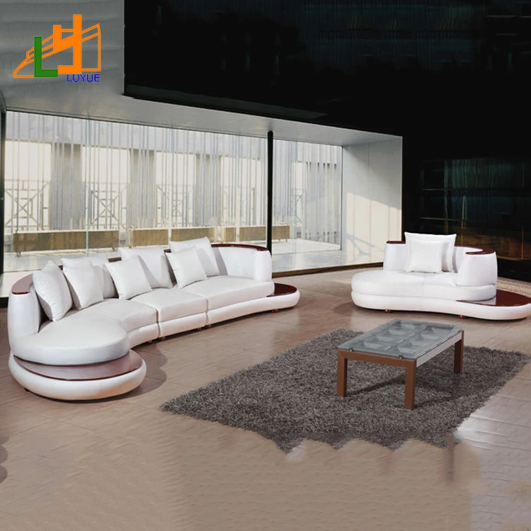 Горячая продажа гостиной u-образной формы угловой кожаный диван набор современный простой дизайн мебель
