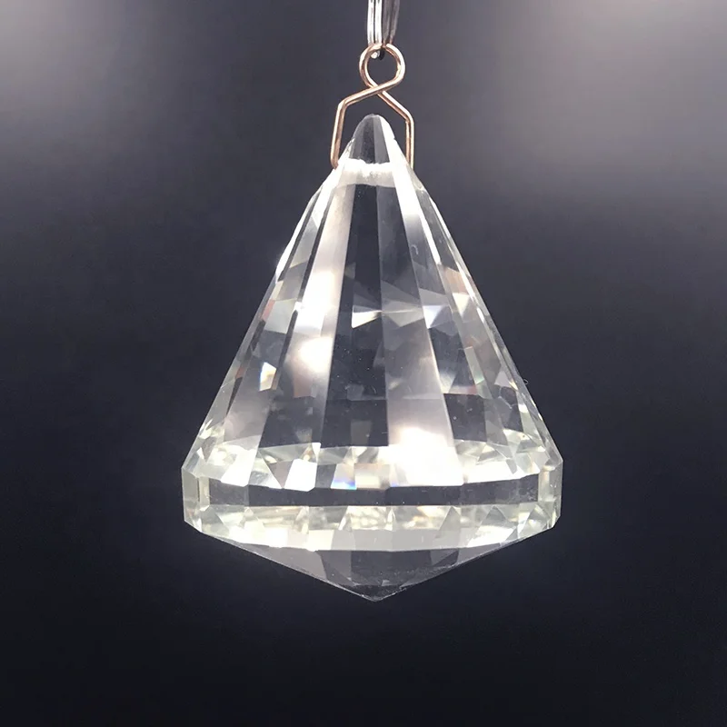 Clear chandelier lighting crystal diamond hanging ball 40mm