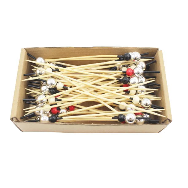 Украшение фруктовые Одноразовые Экологичные бамбуковые Коктейльные Фруктовые палочки