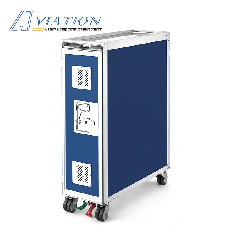 aircraft transparent trolley airline cart inflight